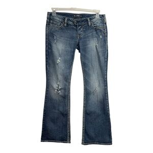 Silver Jeans Co. Tuesday Western Glove Works Bootcut Jeans 31x31 Low Rise Denim
